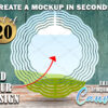 Wind Spinner Canva Frame Mockup Templates | SET OF 20 - Different Background Canva Editable Templates | Add your own design and background - Image 4