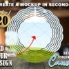 Wind Spinner Canva Frame Mockup Templates | SET OF 20 - Different Background Canva Editable Templates | Add your own design and background - Image 3