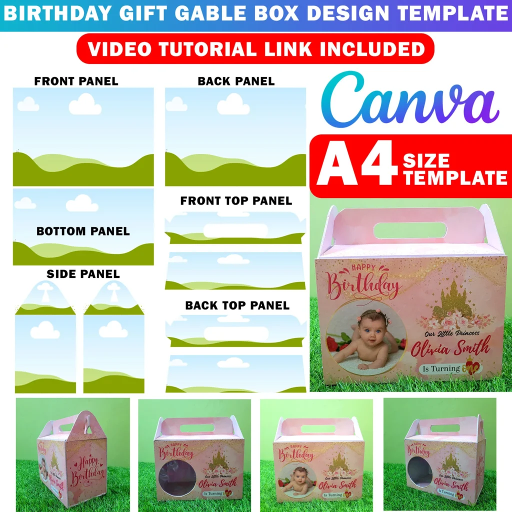 Canva Gable Box Template