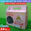 Canva Gable Box Template, Separate Part Canva Editable Party Favor Gift Box Template, How To Foam Board Craft, Video Tutorial Included - Image 3