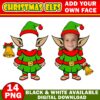14 Christmas Add Your Own Photo Picture PNG Special Elf Bundle, PNG Elves Boy & Girl DIY Photo Clipart, Sublimation Christmas Bulletin Board - Image 5