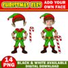 14 Christmas Add Your Own Photo Picture PNG Special Elf Bundle, PNG Elves Boy & Girl DIY Photo Clipart, Sublimation Christmas Bulletin Board - Image 4