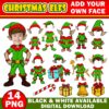 14 Christmas Add Your Own Photo Picture PNG Special Elf Bundle