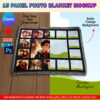 Canva 15 Panel Photo Blanket Mockup With Fringe Edges For Sublimation
