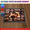 Canva 15 Panel Photo Blanket Mockup With Fringe Edges For Sublimation, Panel Blanket Mockup, Add Design & Background Via Canva Frame, PSD - Image 2