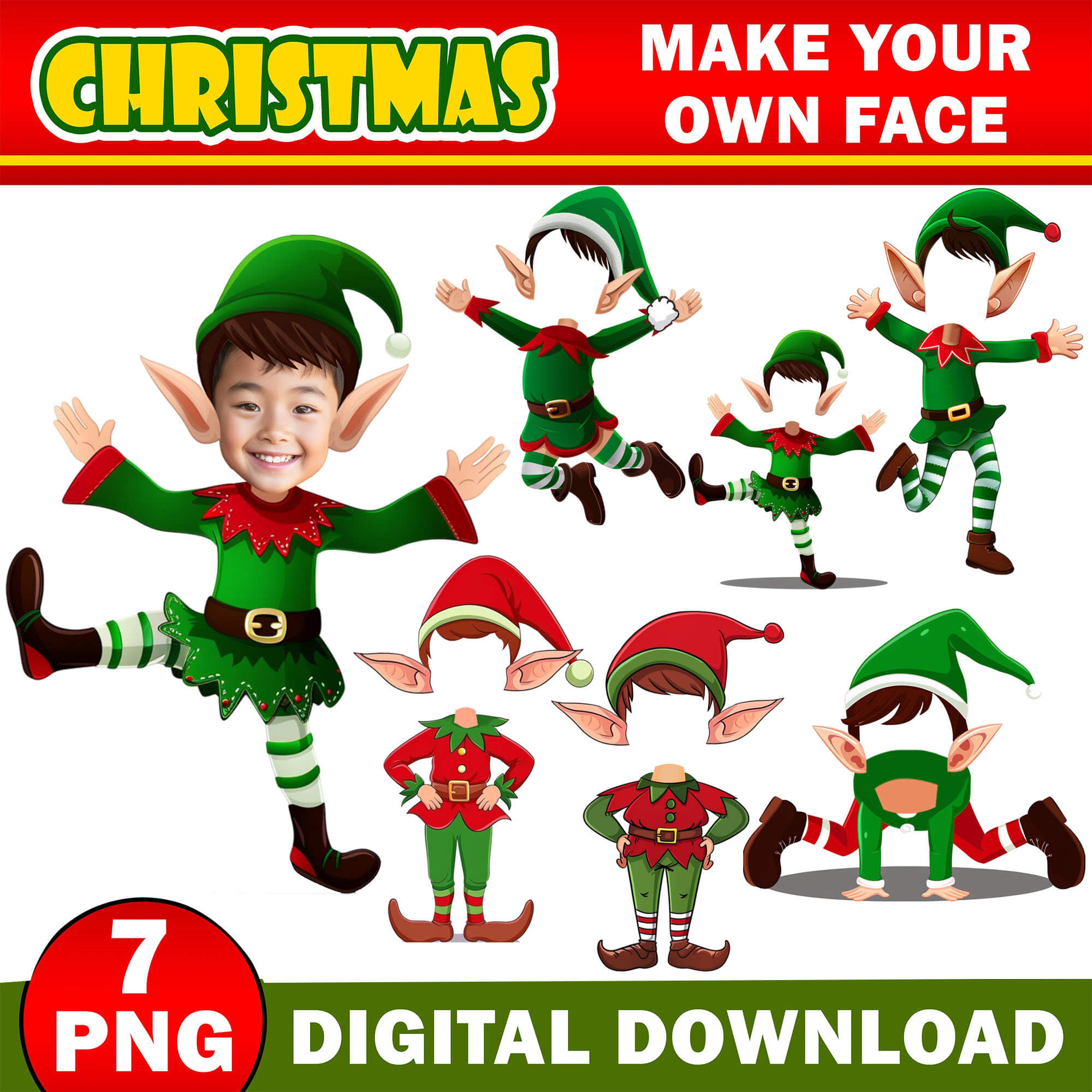 Christmas Add Your Own Photo Face