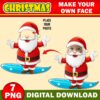 Christmas Add Your Own Photo Picture PNG Bundle, Santa Elf Reindeer Snowman Nutcracker Add Photo Clipart Class Decor Bulletin Board, Decor - Image 4