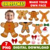 Gingerbread Add Your Own Photo Picture PNG Bundle