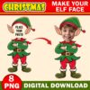 Christmas Add Your Own Photo Face, DIY Elf Yourself PNG Bundle,  Elf Face Blank, Christmas Craft for Kids, Xmas Bulletin Board Class Decor - Image 7