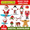 Christmas Add Your Own Photo Picture PNG Bundle