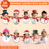 Add Your Own Snowman Custom Photo Face Banner
