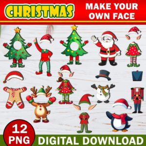 Christmas Add Your Own Photo Face Mega Bundle