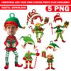 DIY Christmas Add Your Own Custom Photo Face Ornament