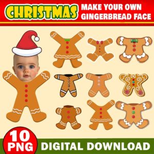 10x Christmas Add Your Own Photo Face Bundle