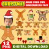 Gingerbread Add Your Own Photo Picture PNG Bundle