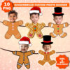 Add Your Own Gingerbread Custom Photo Face Banner, DIY Gingerbread Yourself Photo Banner Banner For Kids, Gingerbread Face Blank For Xmas - Image 7