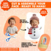 Add Your Own Snowman Custom Photo Face Banner, DIY Snowman Yourself Photo Banner Banner For Kids, Snowman Face Blank For Xmas Party Decor - Image 2