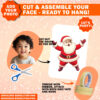 Add Your Own Custom Santa Photo Face Banner, DIY Santa Yourself Photo Banner Banner For Kids, Santa Face Blank, Xmas Party Decoration - Image 3