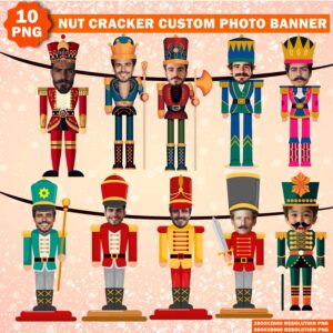Add Your Own Custom Photo Face Banner Nutcracker