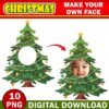 Christmas Add Your Own Photo Face, DIY Christmas Tree Yourself PNG Bundle, Christmas Tree Face Blank, Christmas Craft for Kids, Xmas Decor - Image 4