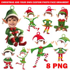 DIY Add Your Own Custom Photo Face Ornament